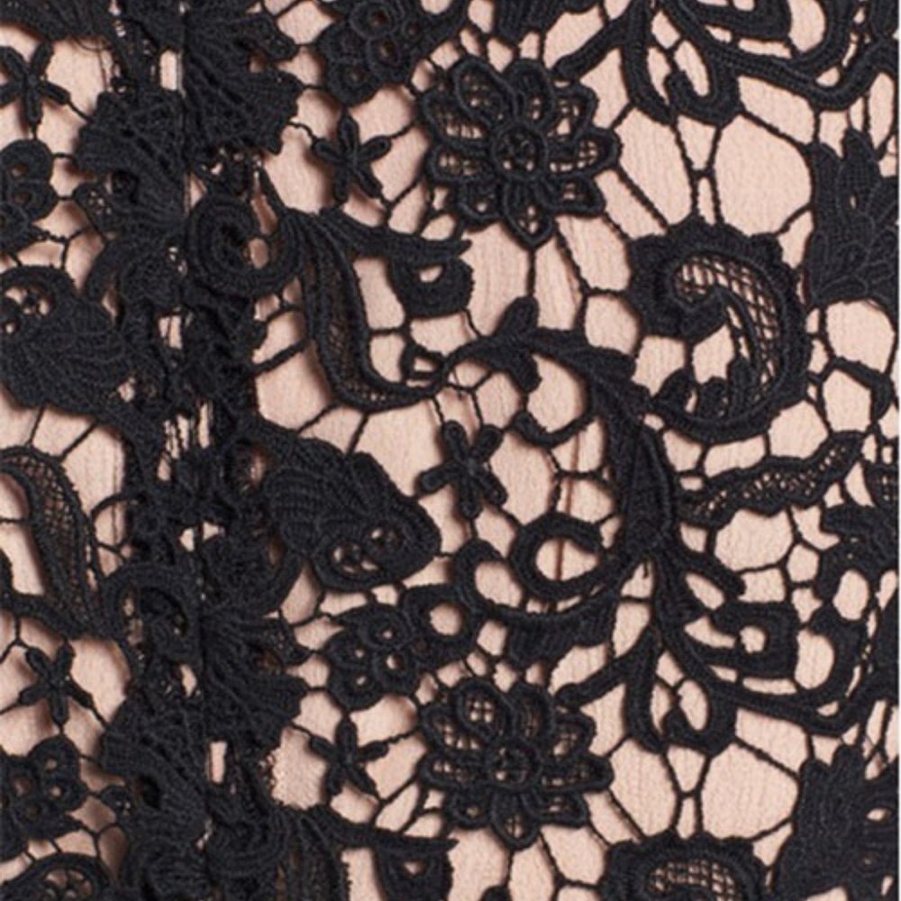 French Connection Lace Dress in Black - Picture 3 of 3